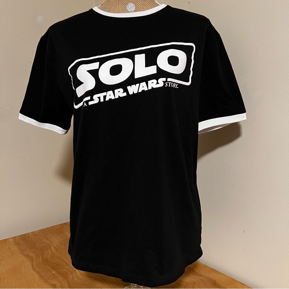 Disney Parks Black, White SOLO Ringer T-shirt